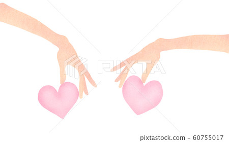 Hand holding heart 60755017