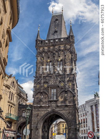 Czech Republic, Prague . Powder Tower or the Czech Republic, Prague . Powder Tower or the 60757913