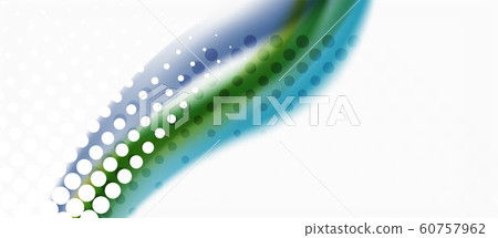 Line wave art illustration on light backdrop. Vector abstract design banner template. Business template Line wave art illustration on light backdrop. Vector abstract design banner template. Business template 60757962