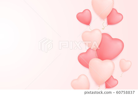 Valentine day banner. Vector poster. 60758837
