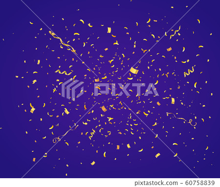 Gold Confetti Vector Background 60758839