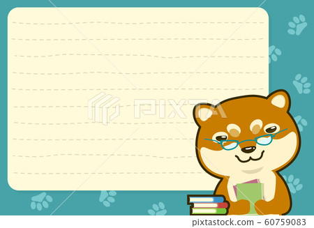Cute dog and balloon blank Cute dog and balloon blank 60759083