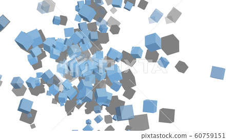 CG cube animation of many cubes 60759151