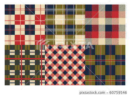 Tartan plaid. Ornamental Scottish cage seamless texture, flannel cloth backdrop set. Vector abstract geometric collection Tartan plaid. Ornamental Scottish cage seamless texture, flannel cloth backdrop set. Vector abstract geometric collection 60759546