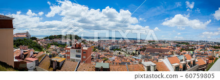 Panoramic view of the beautiful city of Lisbon Panoramic view of the beautiful city of Lisbon 60759805