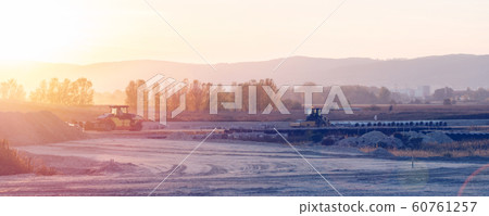 closer look at construction site while building a 60761257