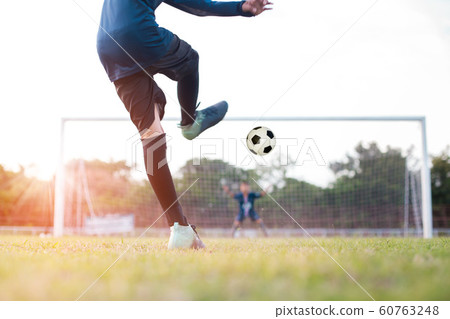 team soccer footballer get the ball to free kick team soccer footballer get the ball to free kick 60763248