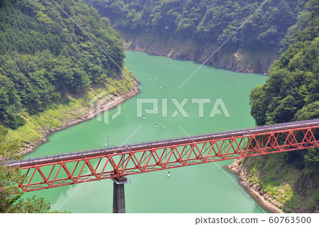 Scenery of Shizuoka Prefecture Prefectural Road Route 388 and Oi River 60763500