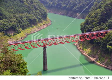 Scenery of Shizuoka Prefecture Prefectural Road Route 388 and Oi River 60763501