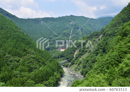 Scenery of Shizuoka Prefecture Prefectural Road Route 388 and Oi River Scenery of Shizuoka Prefecture Prefectural Road Route 388 and Oi River 60763513