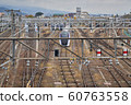 railways of hi-speed train in japan 60763558