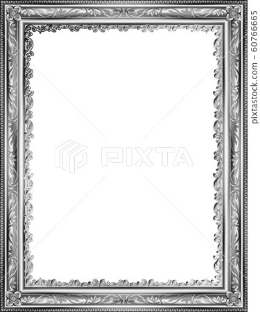 Frame of border with corner line floral for picture, Vector design decoration pattern style 60766665