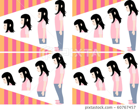 Good posture and bad posture 60767457