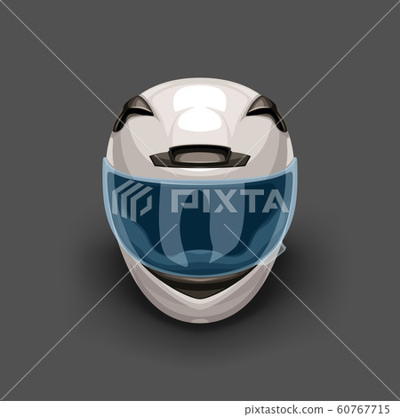 white racing helmet on dark grey white racing helmet on dark grey 60767715