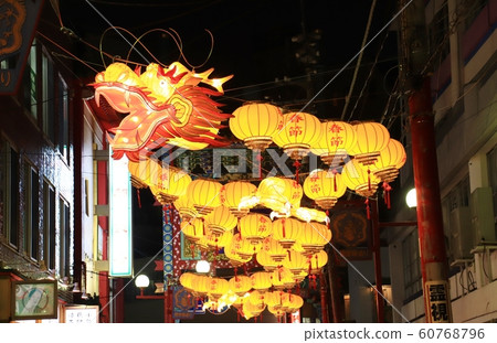 Spring Festival in Yokohama Chinatown Spring Festival in Yokohama Chinatown 60768796