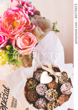 Chocolate truffles Chocolate truffles 60770073