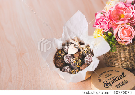 Chocolate truffles Chocolate truffles 60770076