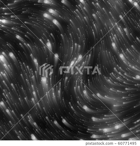Particles Space Flow Abstract flow of particles in space in the form... - Stock Illustration ...