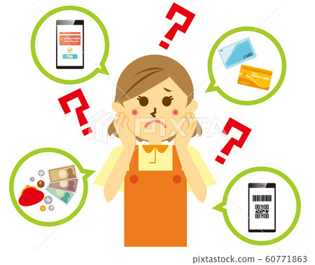Smartphone Smartphone payment Cashless payment Credit card Cash card Person Female Smartphone Smartphone payment Cashless payment Credit card Cash card Person Female 60771863