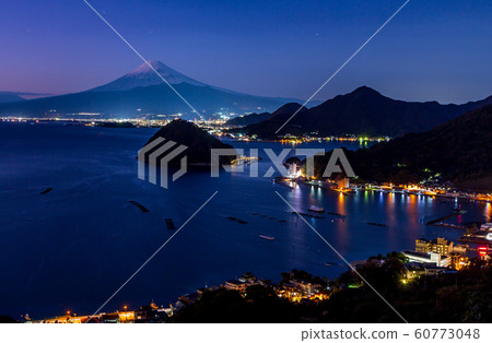 Evening view of Awashima and Mt.Fuji from Hayama Evening view of Awashima and Mt.Fuji from Hayama 60773048