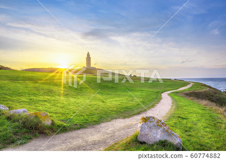 Tower of Hercules - ancient roman lighthouse in A Coruna 60774882