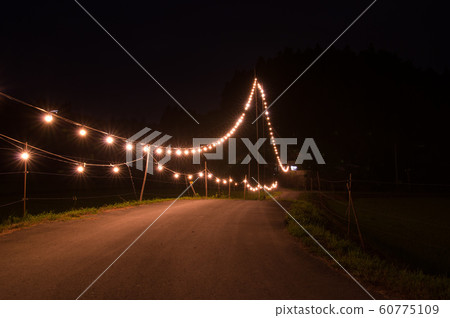 Obon的傳統，所有燈籠/岩手，陸前高田 60775109