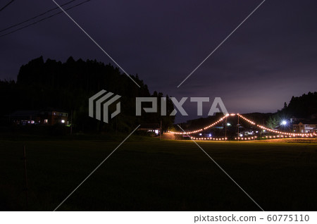 Obon的傳統，所有燈籠/岩手，陸前高田 60775110