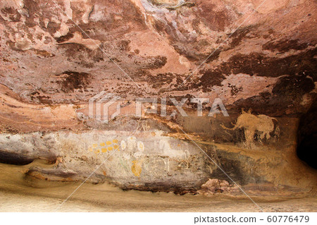 Prehistorical Cave Art at Bhimbetka Prehistorical Cave Art at Bhimbetka 60776479