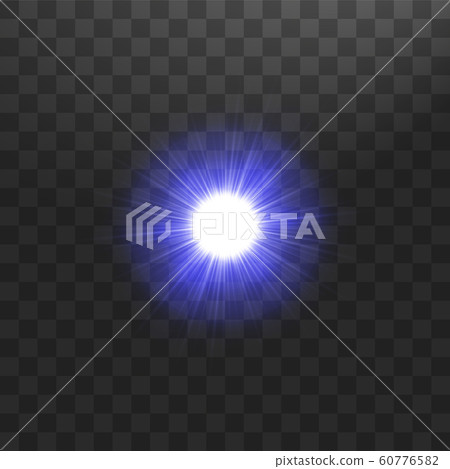 Creative concept Glow light effect stars bursts with sparkles isolated on transparent background. For illustration template art design, banner for Christmas celebrate 60776582