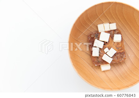 Instant food freeze dried miso soup Instant food freeze dried miso soup 60776843