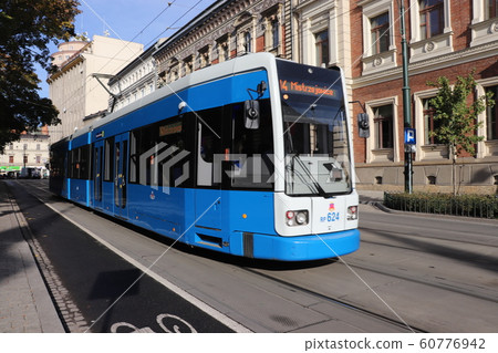 克拉科夫電車波蘭歐洲 克拉科夫電車波蘭歐洲 60776942