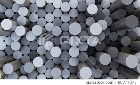 Abstract 3D illustration of colorful cylinders background 60777375