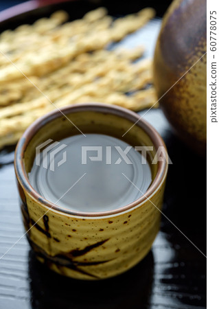 Sake sake bottle and sake cup 60778075