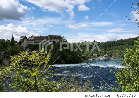 Laufen Castle at the Rhine Falls of Schaffhausen, Laufen Castle at the Rhine Falls of Schaffhausen, 60779789