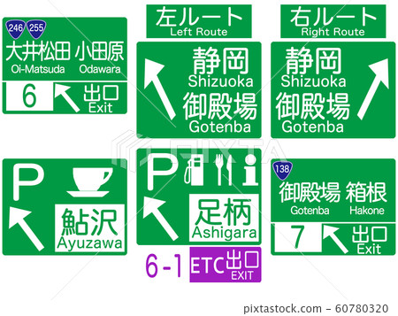 東名高速公路標牌集合03_松田御殿場大井 東名高速公路標牌集合03_松田御殿場大井 60780320