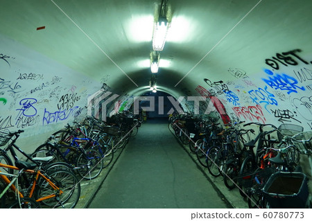 [Shibuya Ward] Near Shibuya Station Bicycle parking lot under the elevated JR Yamanote Line 60780773