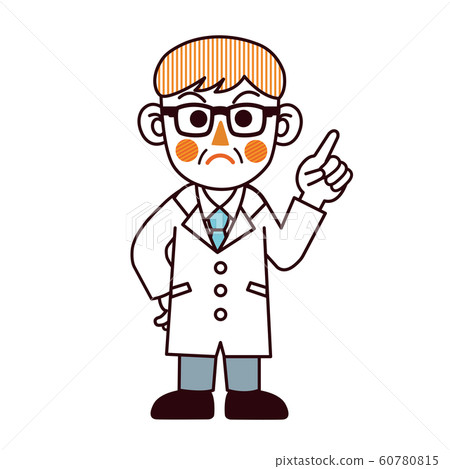 生氣的醫生的插圖 60780815