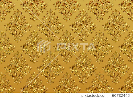 Metallic ornament elegant gold color wallpaper Metallic ornament elegant gold color wallpaper 60782443