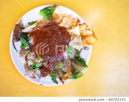 Taiwan traditional snack of oyster omele, Taiwan Delicacies, Taiwan Street Food 60783141