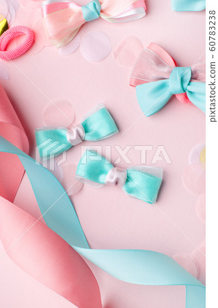 Cute kids hair claws on pink background. Hair Cute kids hair claws on pink background. Hair 60783238