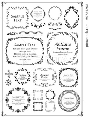 Antique frame material decoration 60784208