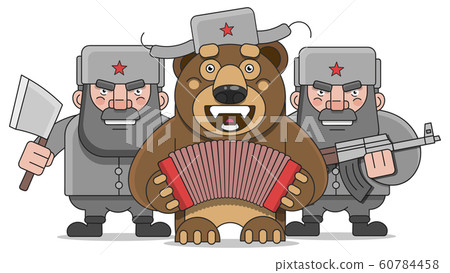 Russian Man Illustration Suitable For Greeting Russian Man Illustration Suitable For Greeting 60784458