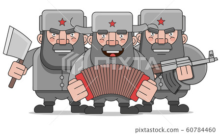 Russian Man Illustration Suitable For Greeting Russian Man Illustration Suitable For Greeting 60784460