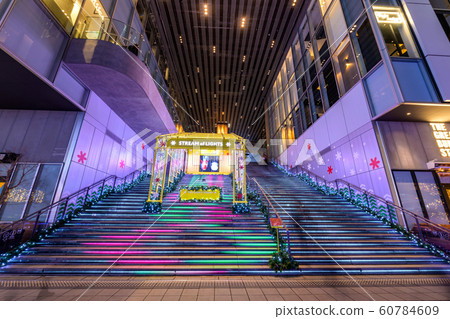 In front of Shibuya Stream Inari Bridge Square Large Stairs Illumination In front of Shibuya Stream Inari Bridge Square Large Stairs Illumination 60784609