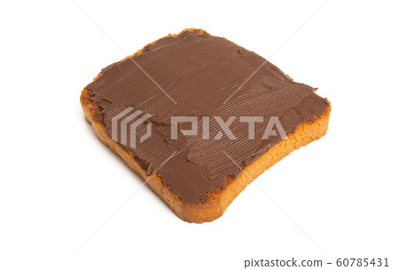 bread with chocolate cream isolated bread with chocolate cream isolated 60785431