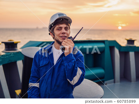 Marine Deck Officer or Chief mate on deck of offshore vessel 60785899