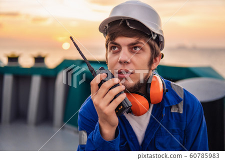 Marine Deck Officer or Chief mate on deck of offshore vessel 60785983