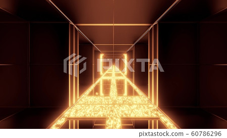 futuristic sci-fi space temple with glowing diamonds christmas texture 3d illustration background wallpaper 60786296