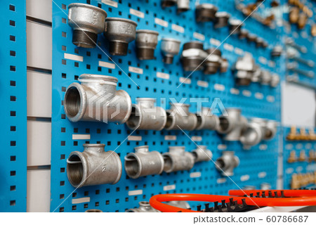 Water valves and pipe adapters, plumbering store 60786687