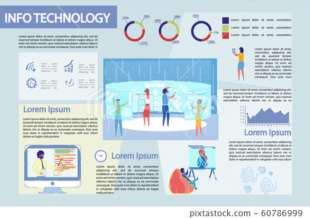 Bright Illustration Info Technology, Infographic. Bright Illustration Info Technology, Infographic. 60786999